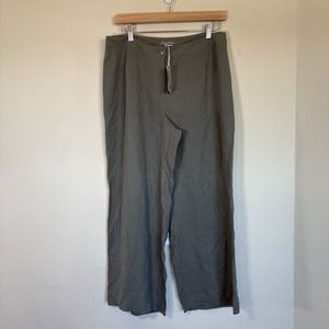 Tommy Bahama Paradise Silk Easy Drawstring Pants Womens 10‎ New Green Gray